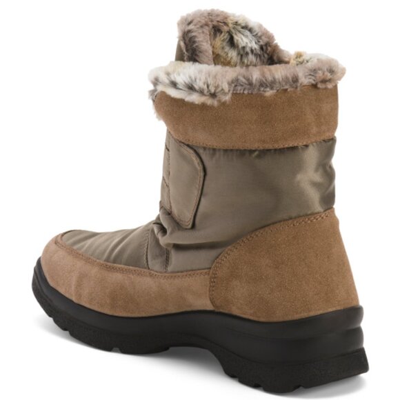 NEW IMAC Suede Winter Booties With Tex Membrane IN taupe for women 1225 5m3 - Picture 6 of 8
